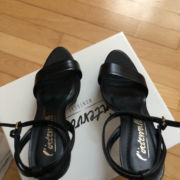 L'INTERVALLE Black Strappy Heels - Picture 16 of 16